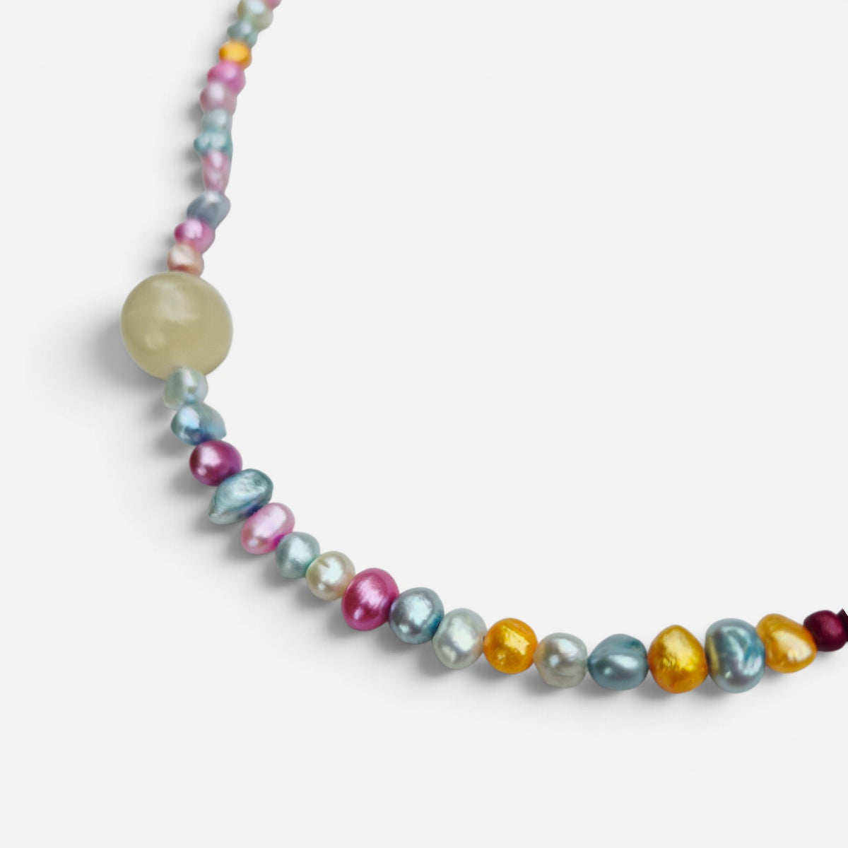 Collar Perlas Arcoíris