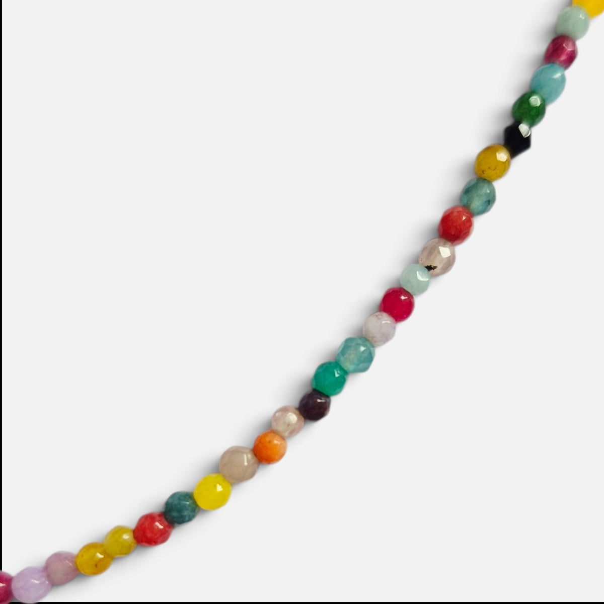 Collar Ágatas de Colores & Dorado