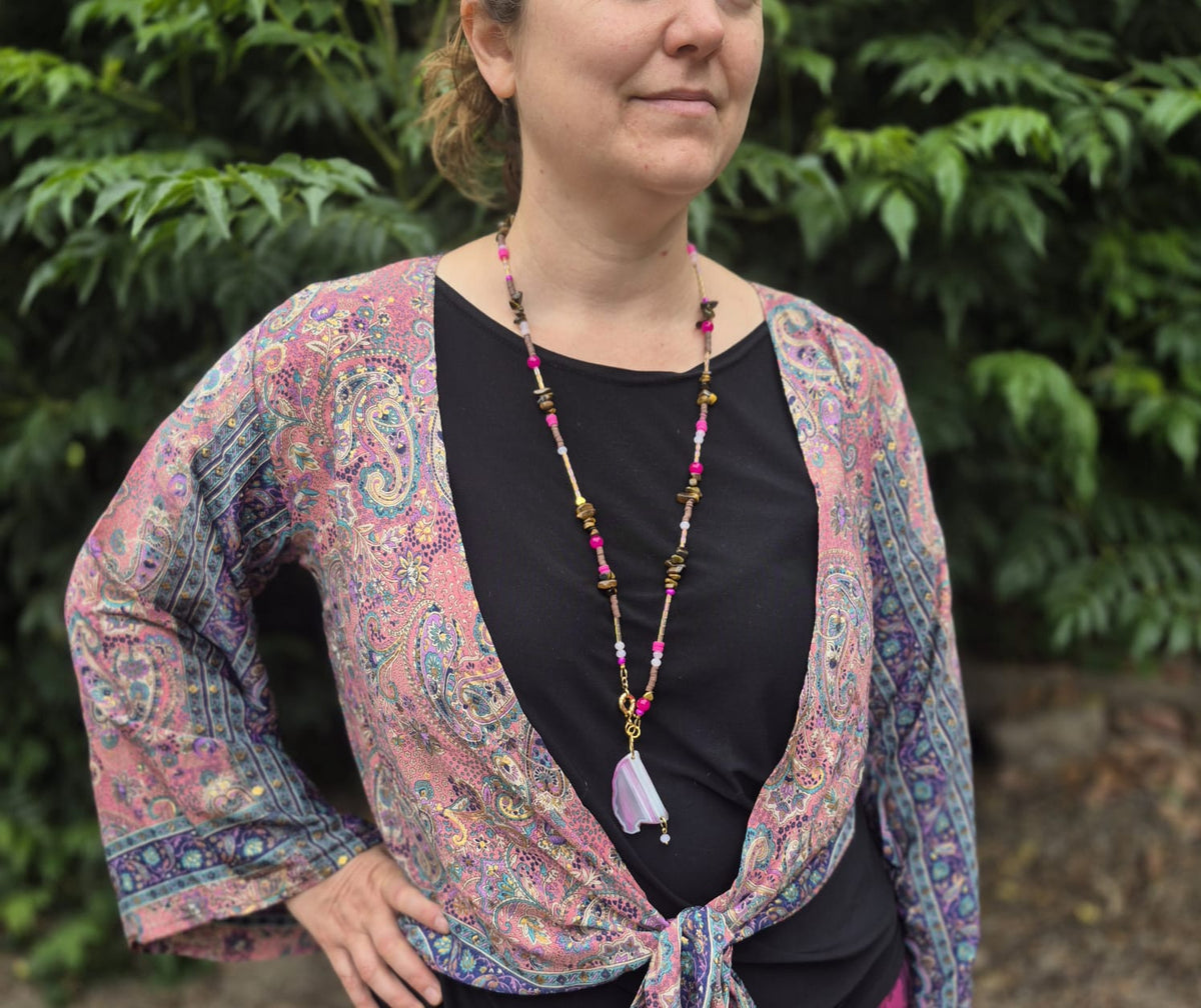 Collar Largo Ágata Boho
