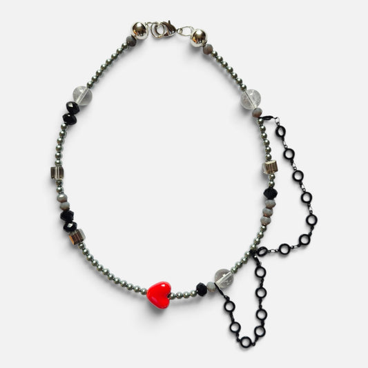 Collar corazón rebelde