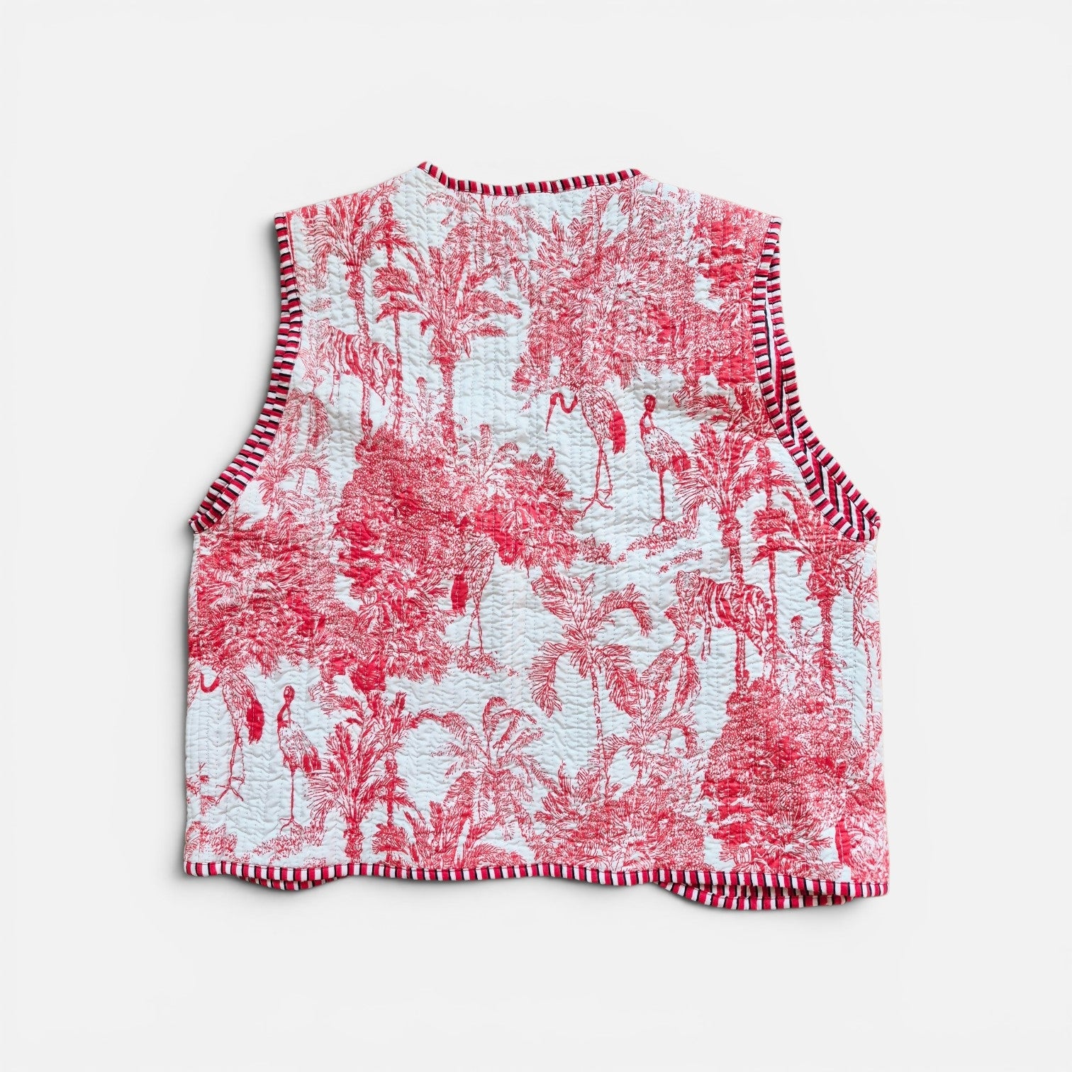 Vest rojo y blanco