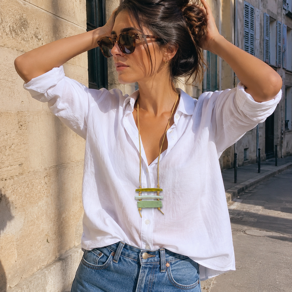 Collar barras arcilla