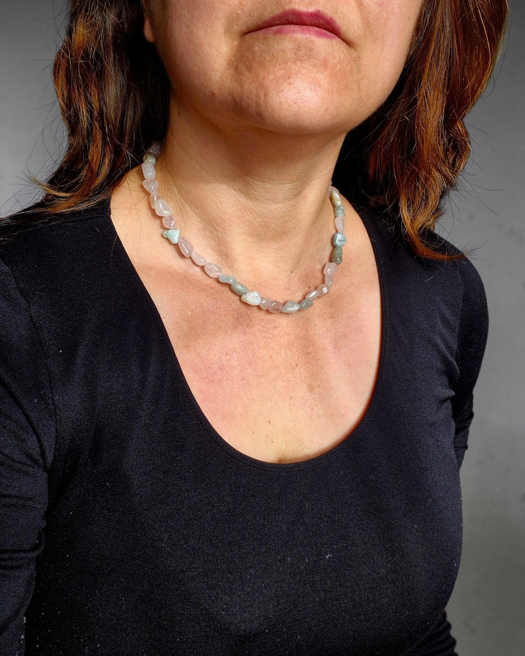 Collar piedras pasteles