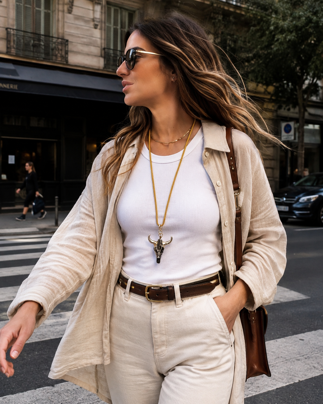 Collar buey mostaza
