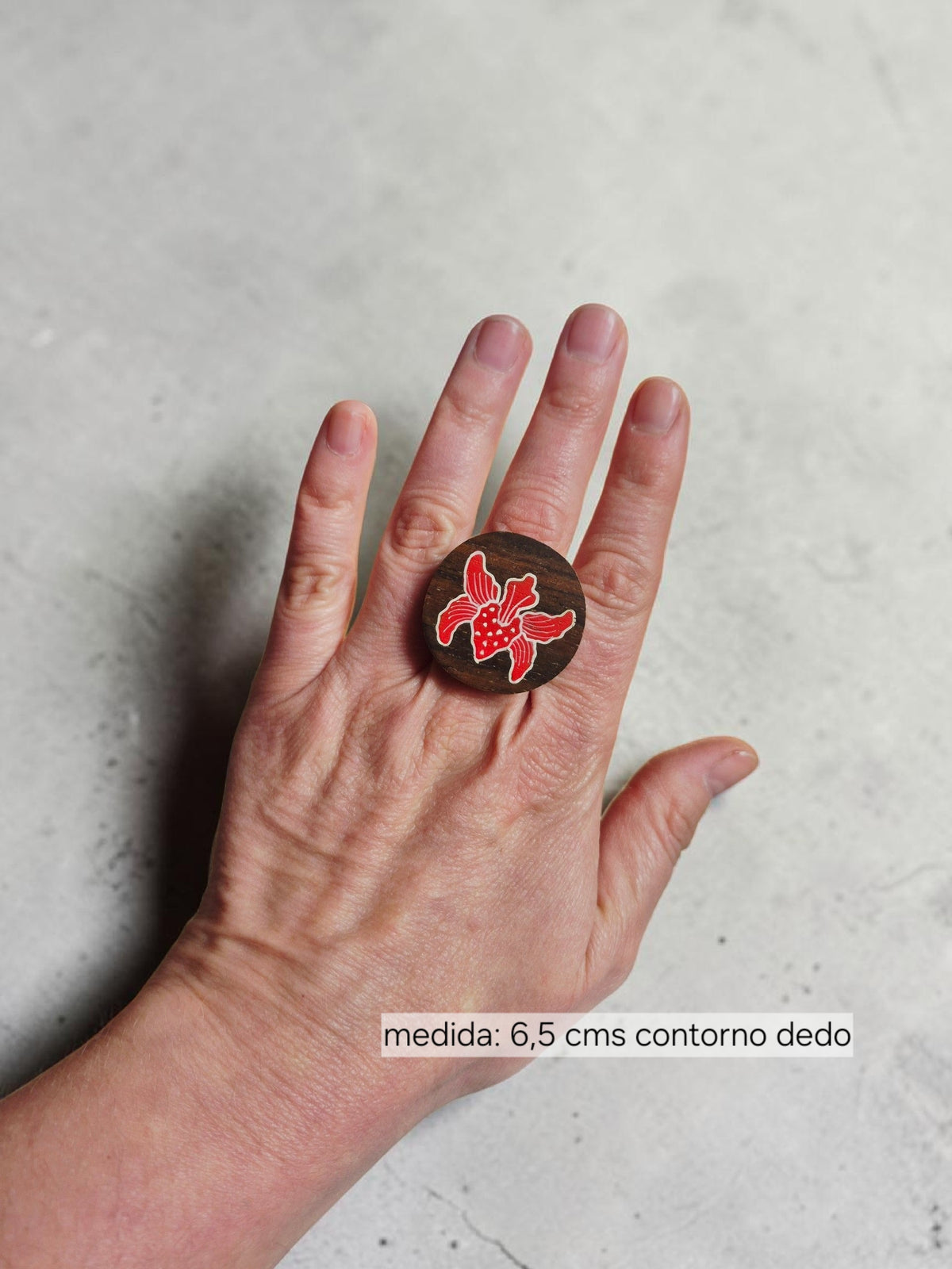 Anillo de Madera Pintada