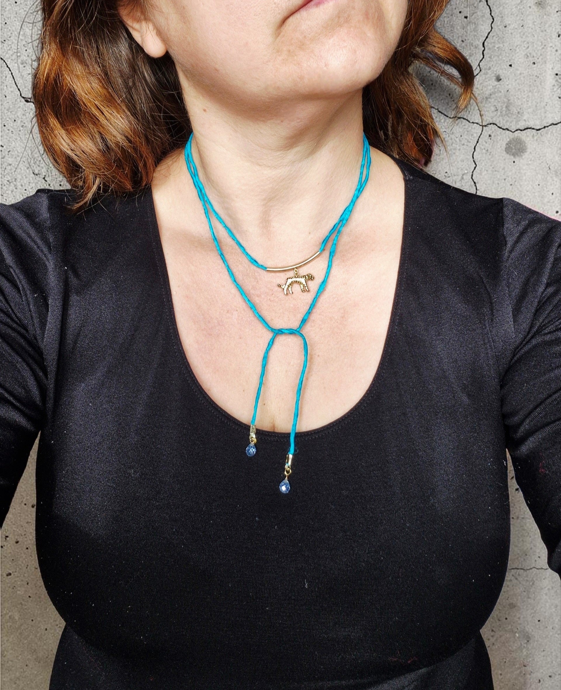 Collar seda calipso