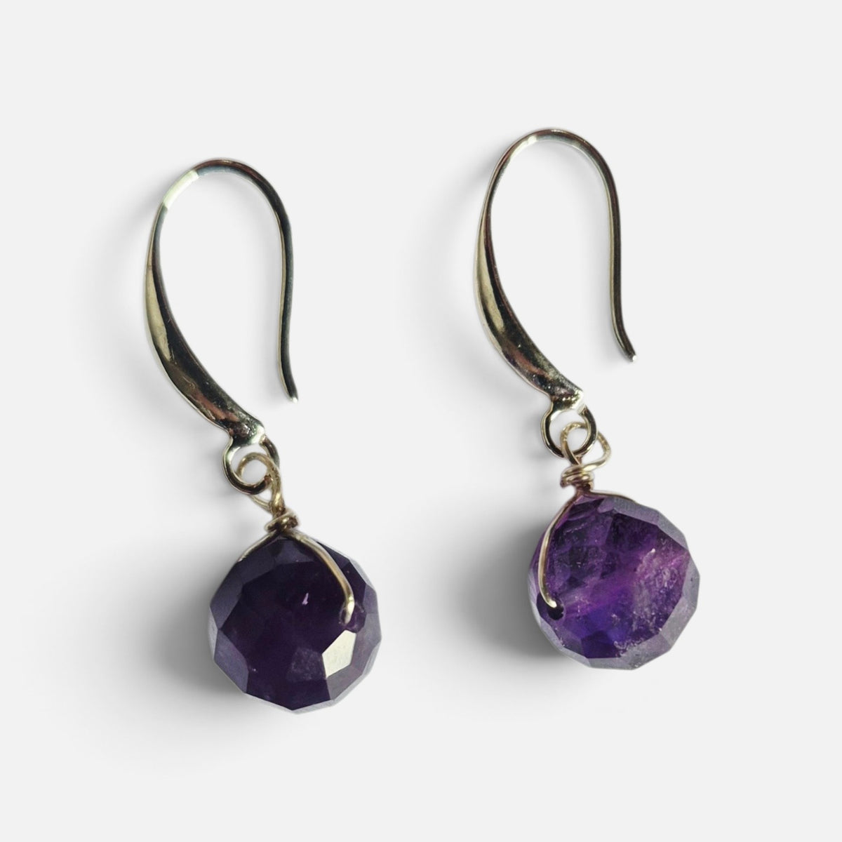Aros Amatista facetada