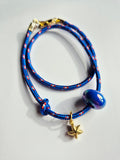 Pulsera cordel azul