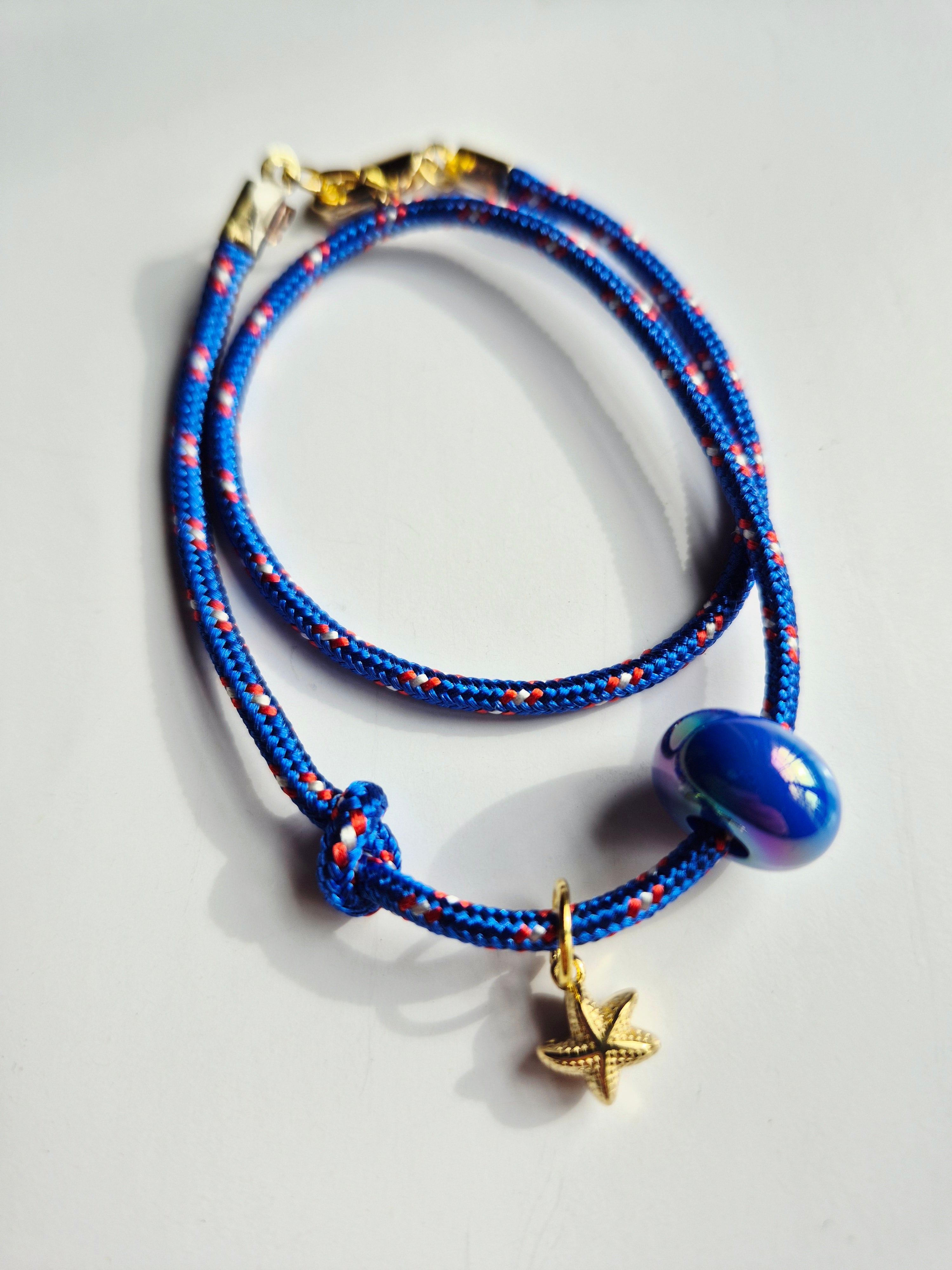 Pulsera cordel azul