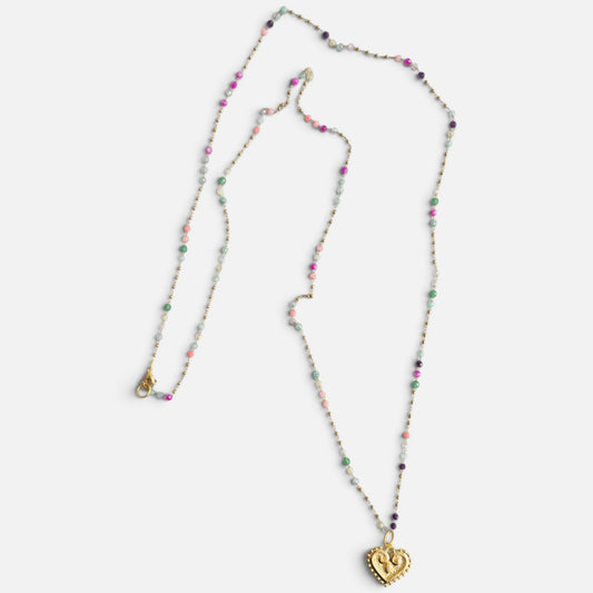 Collar corazón viajero