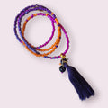 Collar mostacillas y borla