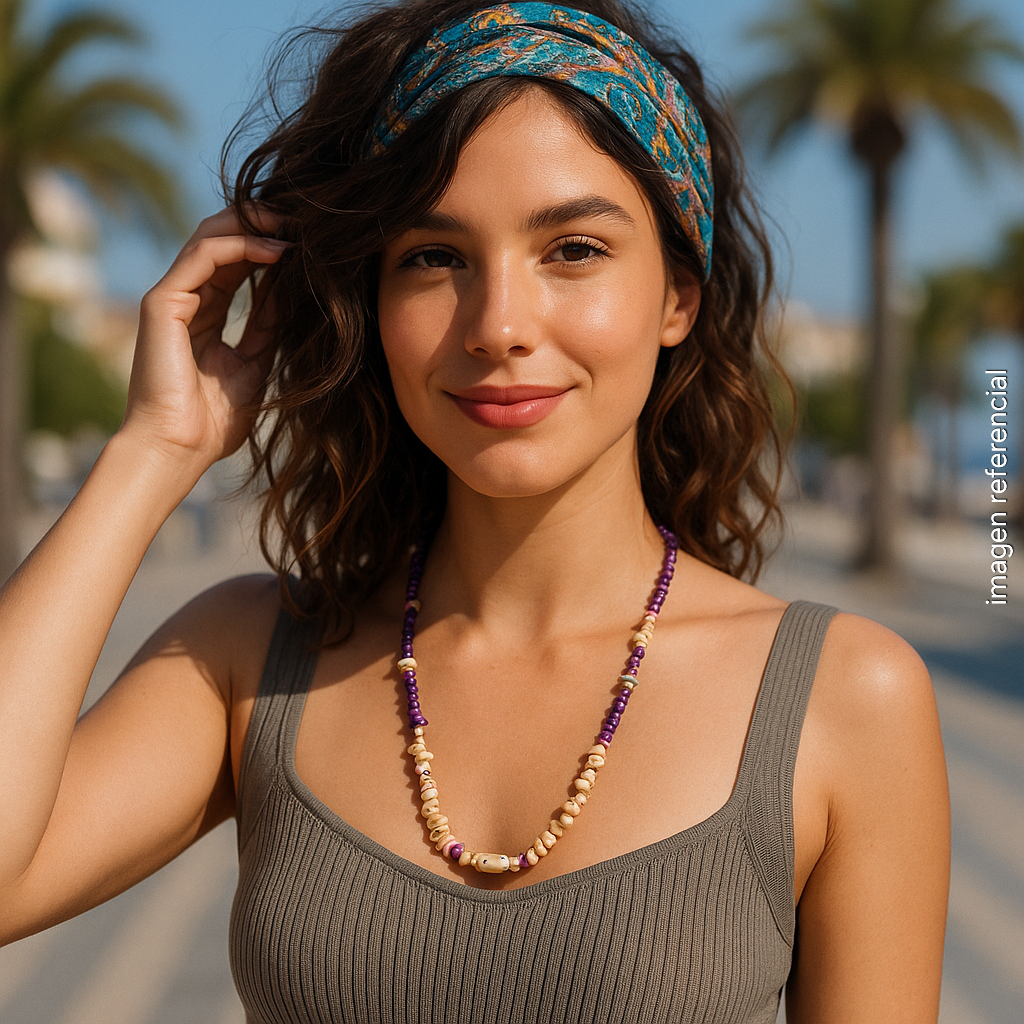 Collar chips y mar
