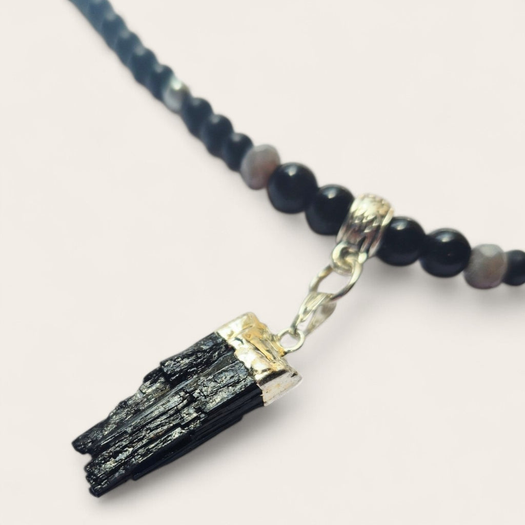 Collar turmalina negra